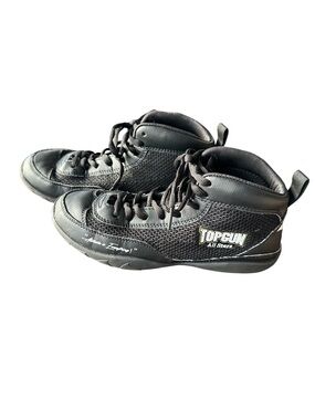 Top Gun All Stars Black High-Top Cheer Shoes Sneakers VRO No Limit 6.5 Youth